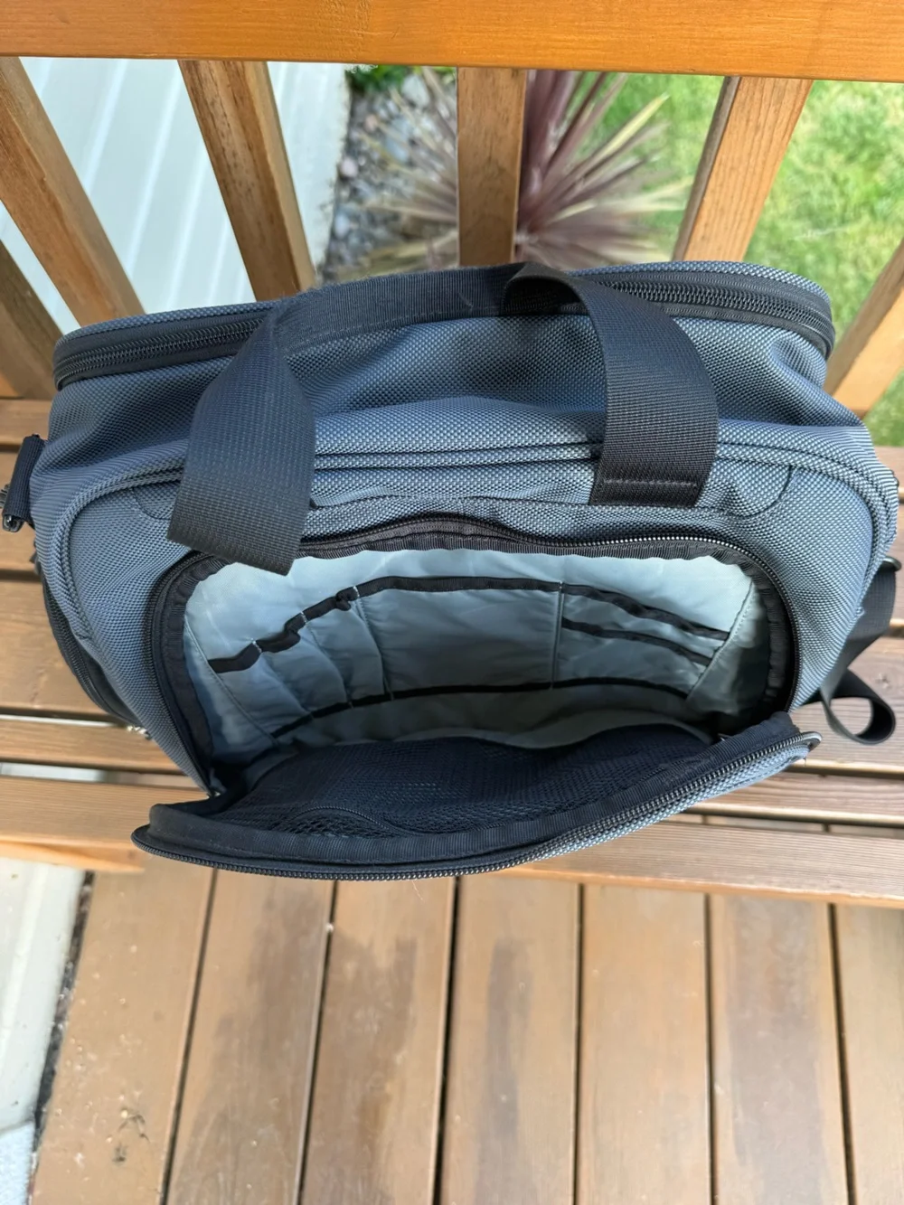 REI Dark Gray Laptop Briefcase with Shoulder Strap
